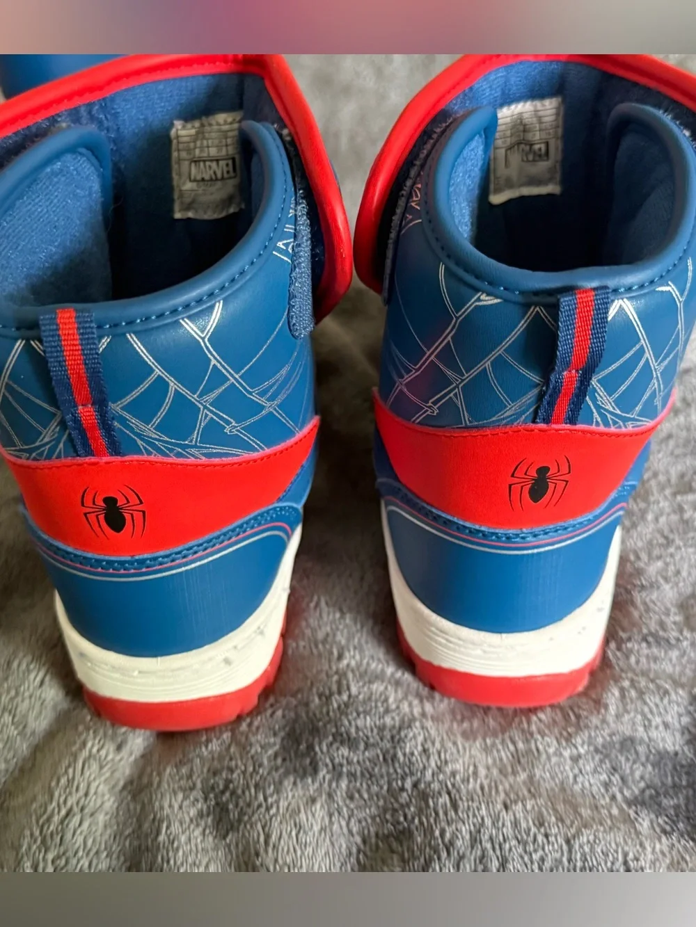 Marvel Kids Blue & Red Spider-Man Snow Boots toddler 10